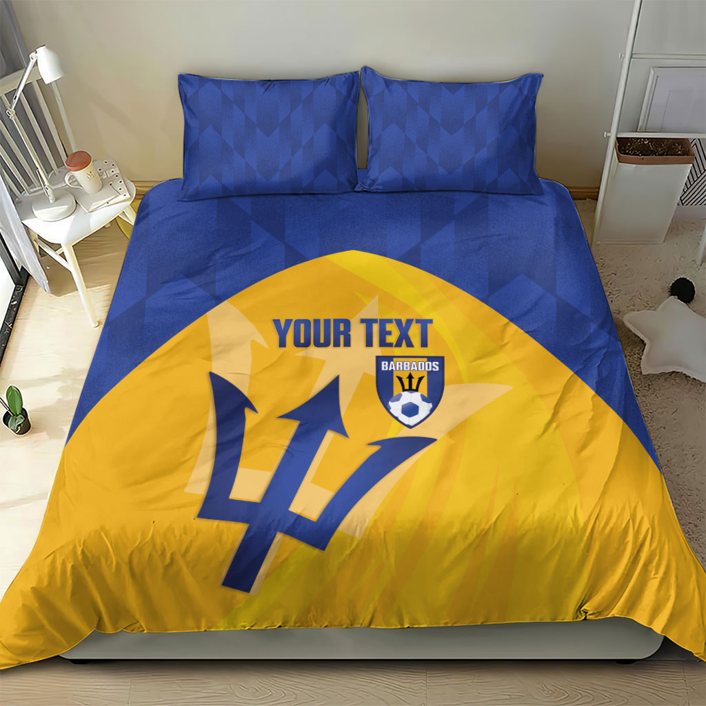 Barbados Football 2026 Custom Bedding Set Go Bajan Tridents