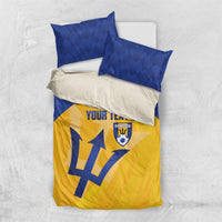Barbados Football 2026 Custom Bedding Set Go Bajan Tridents