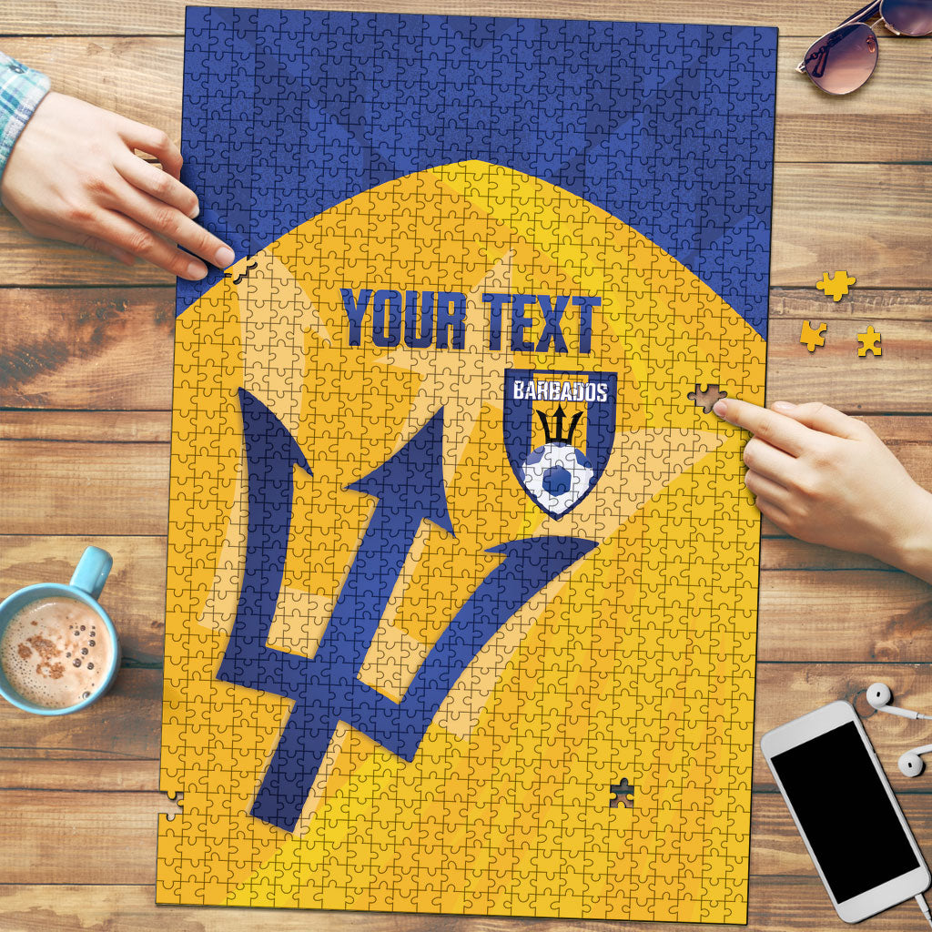 Barbados Football 2026 Custom Puzzle Go Bajan Tridents