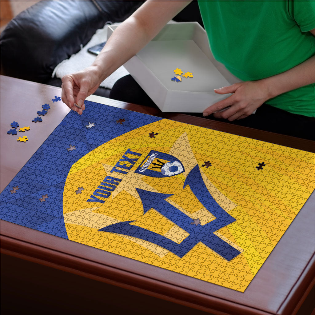 Barbados Football 2026 Custom Puzzle Go Bajan Tridents