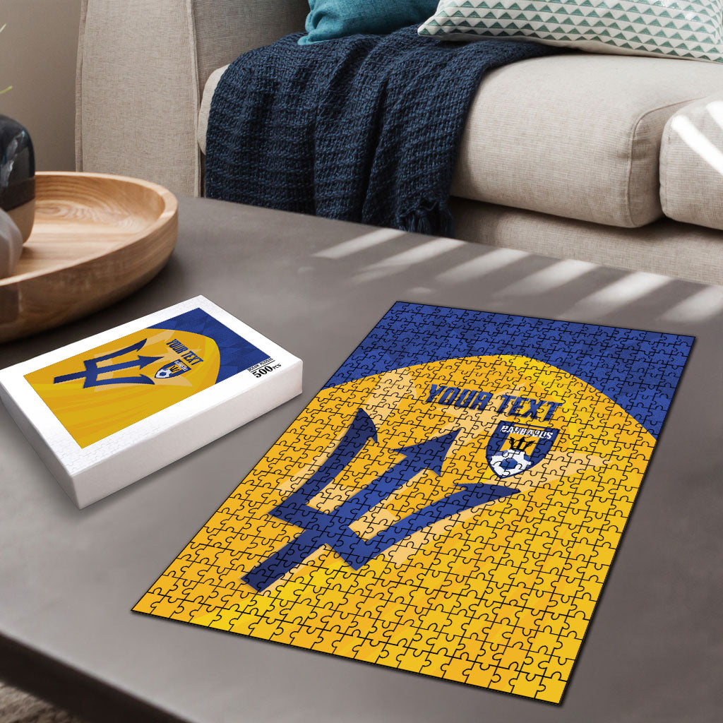 Barbados Football 2026 Custom Puzzle Go Bajan Tridents