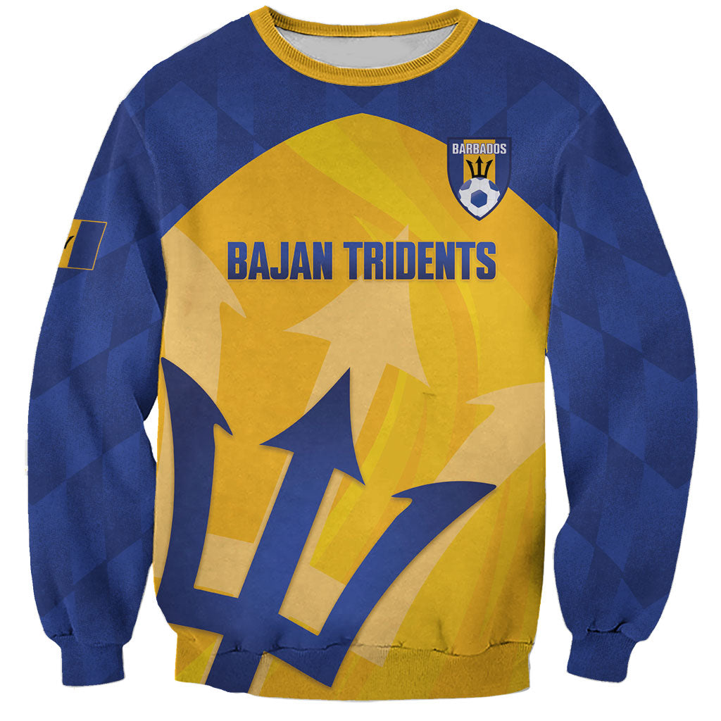Barbados Football 2026 Custom Sweatshirt Go Bajan Tridents