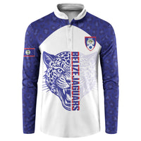 Belize Football 2026 Custom Button Sweatshirt Go Jaguars