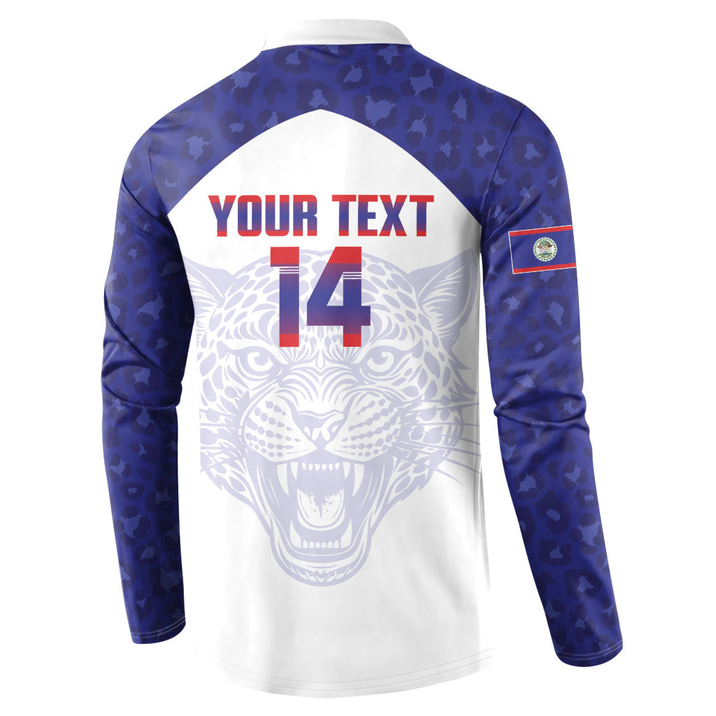 Belize Football 2026 Custom Button Sweatshirt Go Jaguars