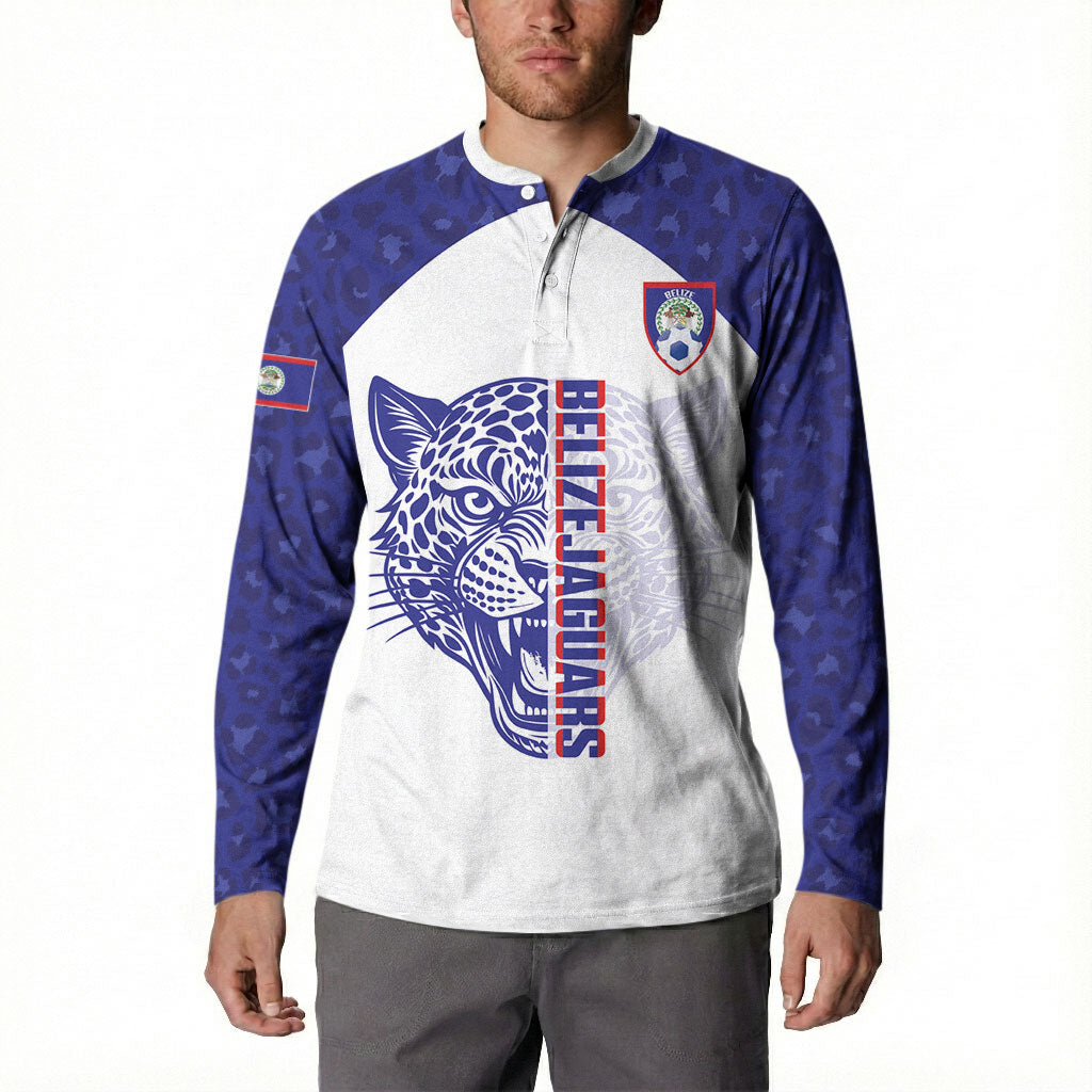 Belize Football 2026 Custom Button Sweatshirt Go Jaguars