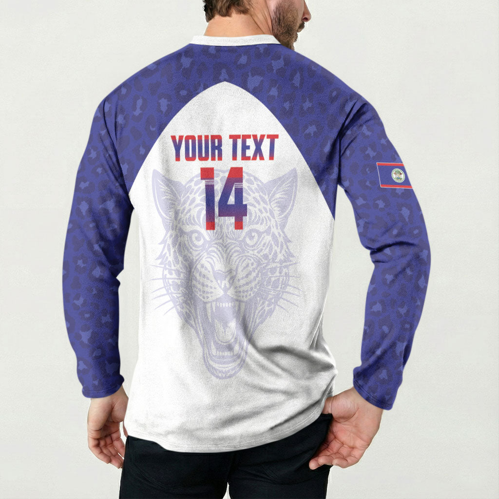 Belize Football 2026 Custom Button Sweatshirt Go Jaguars