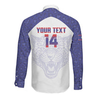Belize Football 2026 Custom Long Sleeve Button Shirt Go Jaguars