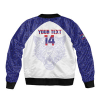 Belize Football 2026 Custom Sleeve Zip Bomber Jacket Go Jaguars