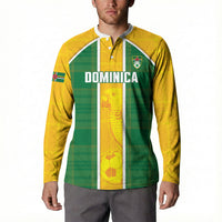 Dominica Football 2026 Custom Button Sweatshirt Sisserou Parrot Madras Pattern