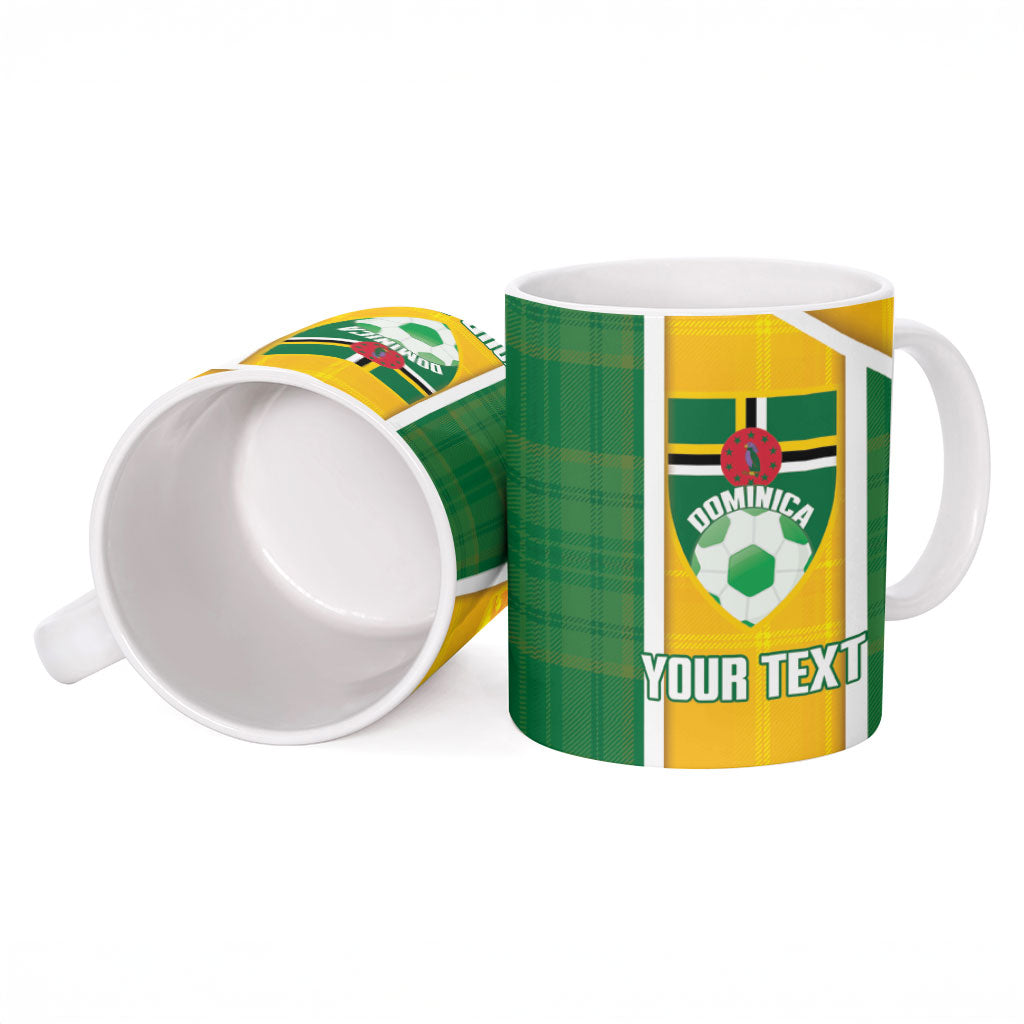 Dominica Football 2026 Custom Ceramic Mug Sisserou Parrot Madras Pattern