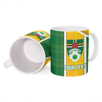 Dominica Football 2026 Custom Ceramic Mug Sisserou Parrot Madras Pattern
