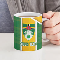 Dominica Football 2026 Custom Ceramic Mug Sisserou Parrot Madras Pattern