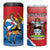 Personalised Antigua and Barbuda Independence Day 4 in 1 Can Cooler Tumbler Fallow Deer With Flag - Wonder Print Shop