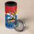 Personalised Antigua and Barbuda Independence Day 4 in 1 Can Cooler Tumbler Fallow Deer With Flag - Wonder Print Shop