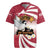 Personalised Latvia Independence Day Rugby Jersey Latvija White Wagtail With Map 106th Anniversary - Wonder Print Shop