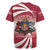 Personalised Latvia Independence Day Rugby Jersey Latvija White Wagtail With Map 106th Anniversary - Wonder Print Shop