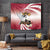 Personalised Latvia Independence Day Tapestry Latvija White Wagtail With Map 106th Anniversary