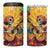 Mexico Day Of The Dead 4 in 1 Can Cooler Tumbler Sugar Skull Girl With Guitar Colorful Vibes - Wonder Print Shop