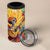 Mexico Day Of The Dead 4 in 1 Can Cooler Tumbler Sugar Skull Girl With Guitar Colorful Vibes - Wonder Print Shop