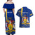 Personalised Barbados Independence Day Couples Matching Off Shoulder Maxi Dress and Hawaiian Shirt 30 November Happy Anniversary Barbadian - Wonder Print Shop