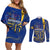 Personalised Barbados Independence Day Couples Matching Off Shoulder Short Dress and Long Sleeve Button Shirt 30 November Happy Anniversary Barbadian - Wonder Print Shop