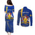 Personalised Barbados Independence Day Couples Matching Puletasi Dress and Long Sleeve Button Shirt 30 November Happy Anniversary Barbadian - Wonder Print Shop