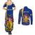 Personalised Barbados Independence Day Couples Matching Summer Maxi Dress and Long Sleeve Button Shirt 30 November Happy Anniversary Barbadian - Wonder Print Shop