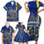 Personalised Barbados Independence Day Family Matching Short Sleeve Bodycon Dress and Hawaiian Shirt 30 November Happy Anniversary Barbadian - Wonder Print Shop