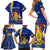 Personalised Barbados Independence Day Family Matching Short Sleeve Bodycon Dress and Hawaiian Shirt 30 November Happy Anniversary Barbadian - Wonder Print Shop