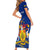 Personalised Barbados Independence Day Family Matching Short Sleeve Bodycon Dress and Hawaiian Shirt 30 November Happy Anniversary Barbadian - Wonder Print Shop