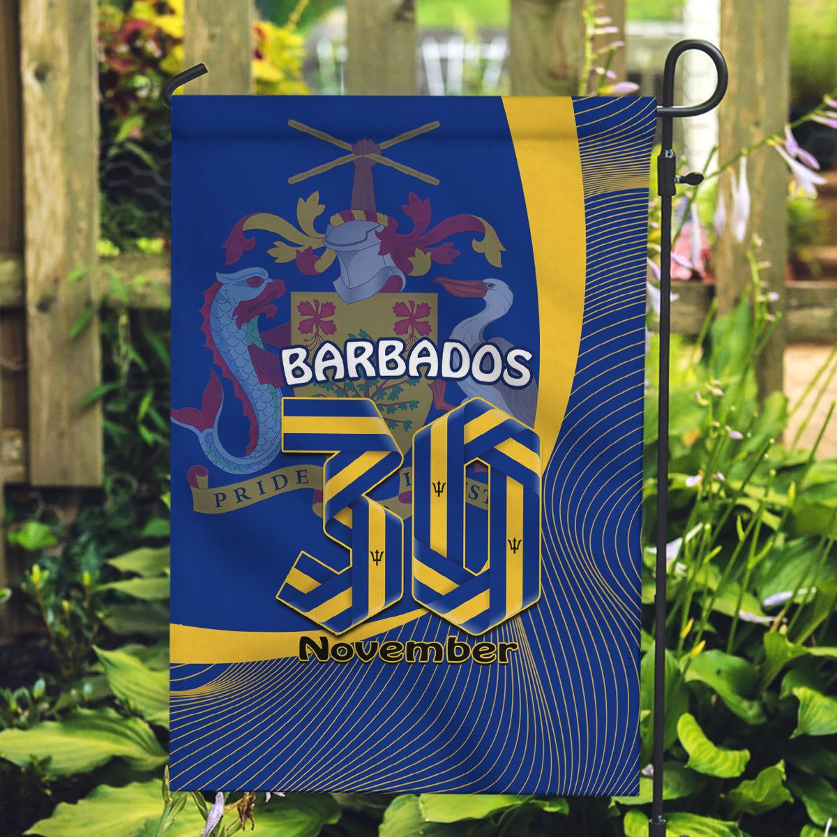 Barbados Independence Day Garden Flag 30 November Happy Anniversary Barbadian - Wonder Print Shop