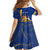 Personalised Barbados Independence Day Kid Short Sleeve Dress 30 November Happy Anniversary Barbadian - Wonder Print Shop