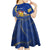 Personalised Barbados Independence Day Kid Short Sleeve Dress 30 November Happy Anniversary Barbadian - Wonder Print Shop