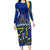 Personalised Barbados Independence Day Long Sleeve Bodycon Dress 30 November Happy Anniversary Barbadian - Wonder Print Shop