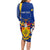 Personalised Barbados Independence Day Long Sleeve Bodycon Dress 30 November Happy Anniversary Barbadian - Wonder Print Shop