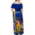 Personalised Barbados Independence Day Off Shoulder Maxi Dress 30 November Happy Anniversary Barbadian - Wonder Print Shop