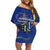 Personalised Barbados Independence Day Off Shoulder Short Dress 30 November Happy Anniversary Barbadian - Wonder Print Shop