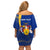 Personalised Barbados Independence Day Off Shoulder Short Dress 30 November Happy Anniversary Barbadian - Wonder Print Shop