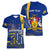 Personalised Barbados Independence Day Women V Neck T Shirt 30 November Happy Anniversary Barbadian - Wonder Print Shop