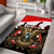 Yemen Independence Day Area Rug Yemeni Coat Of Arms With Coffea Arabica Flowers - Wonder Print Shop