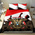 Yemen Independence Day Bedding Set Yemeni Coat Of Arms With Coffea Arabica Flowers - Wonder Print Shop