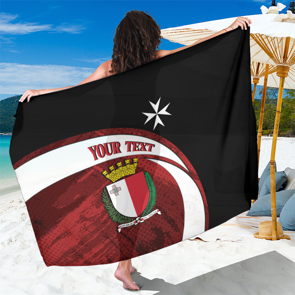 Personalised Malta Republic Day Sarong Maltese Cross With Coat Of Arms
