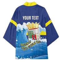 Personalized Curacao Football Kimono First-ever World Cup Ride The Blue Wave - Wonder Print Shop