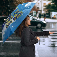 Personalized Curacao Football Umbrella First-ever World Cup Ride The Blue Wave - Wonder Print Shop