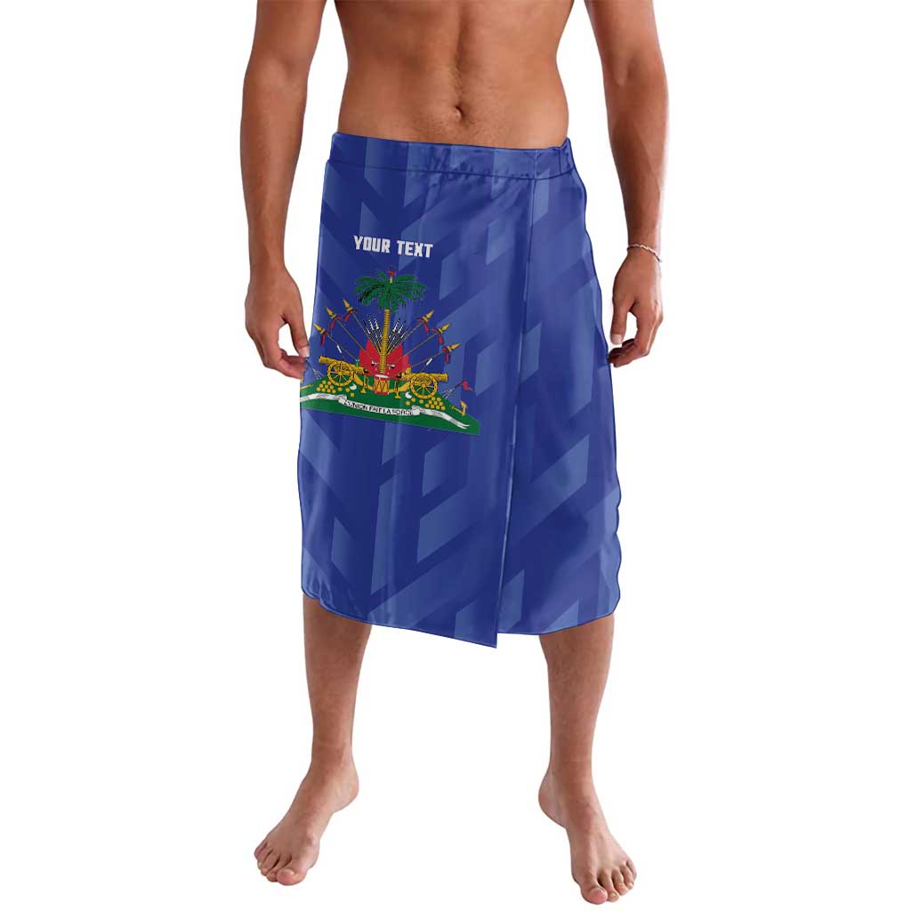Personalized Haiti Football Lavalava Les Grenadiers Made History Once Again Blue Color - Wonder Print Shop