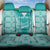 Custom South Africa Rugby Back Car Seat Cover Go Champions Springboks - Teal Version - Wonder Print Shop