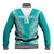 Custom South Africa Rugby Baseball Jacket Go Champions Springboks - Teal Version - Wonder Print Shop