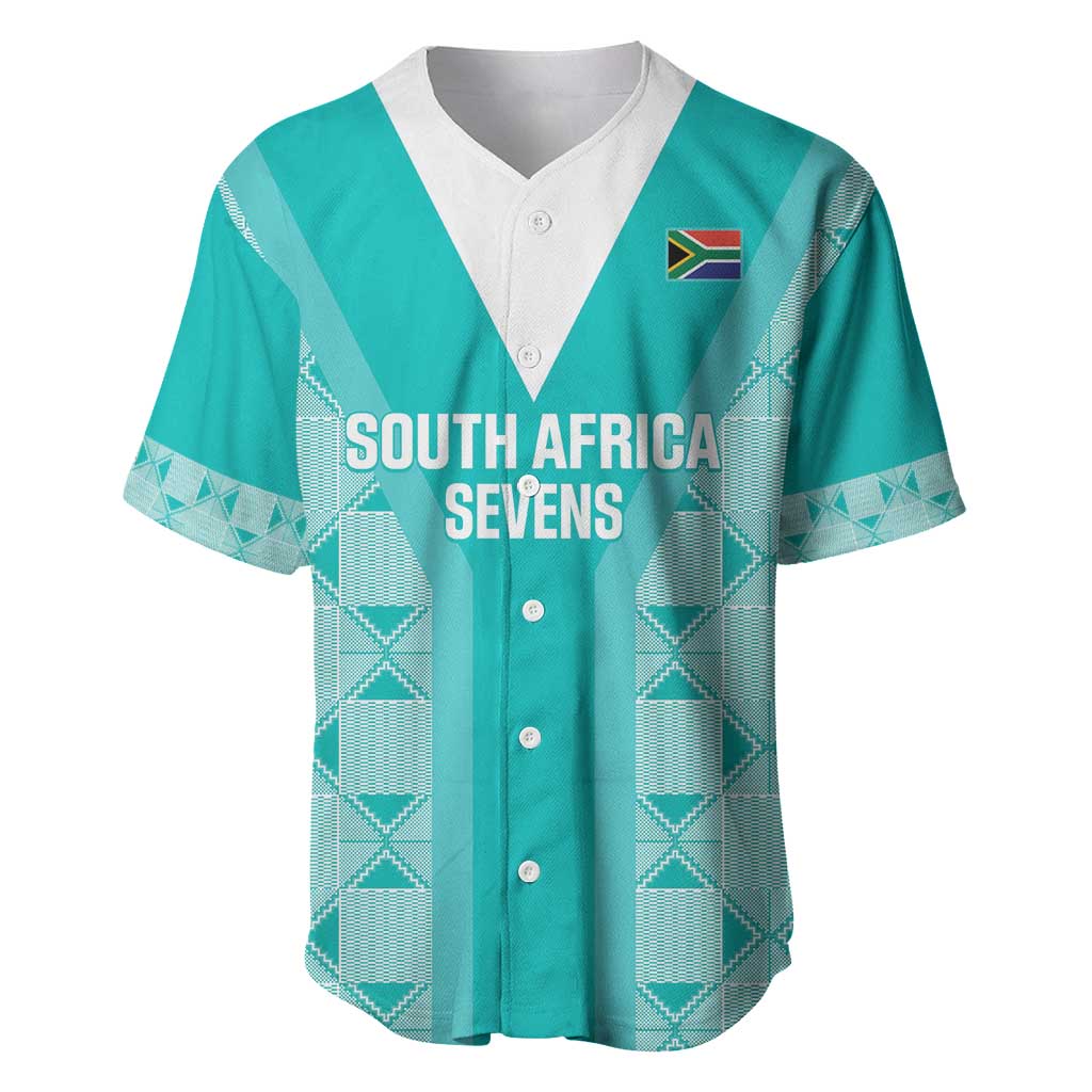 Custom South Africa Rugby Baseball Jersey Go Champions Springboks - Teal Version - Wonder Print Shop