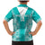 Custom South Africa Rugby Family Matching Mermaid Dress and Hawaiian Shirt Go Champions Springboks - Teal Version - Wonder Print Shop