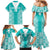 Custom South Africa Rugby Family Matching Mermaid Dress and Hawaiian Shirt Go Champions Springboks - Teal Version - Wonder Print Shop